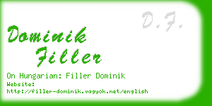 dominik filler business card